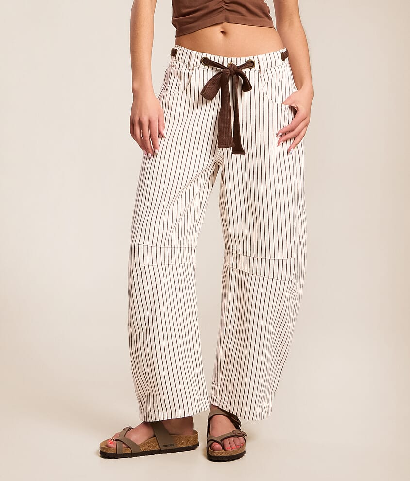 High Rise Striped Barrel Pant - thumbnail 2