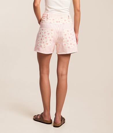 High Rise Floral Striped Short thumbnail 4