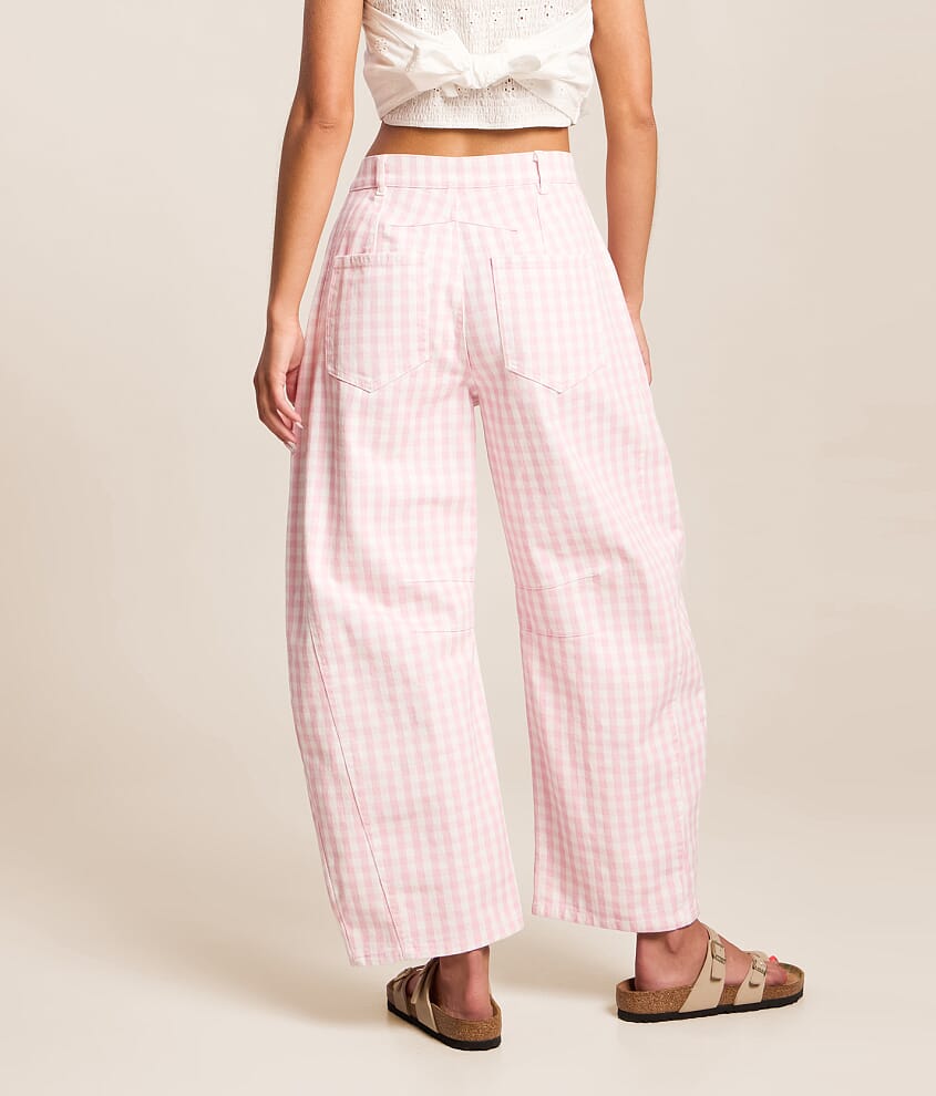 Gingham Barrel Pant - thumbnail 10