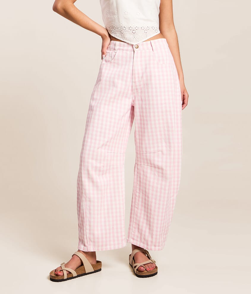 Gingham Barrel Pant - thumbnail 8
