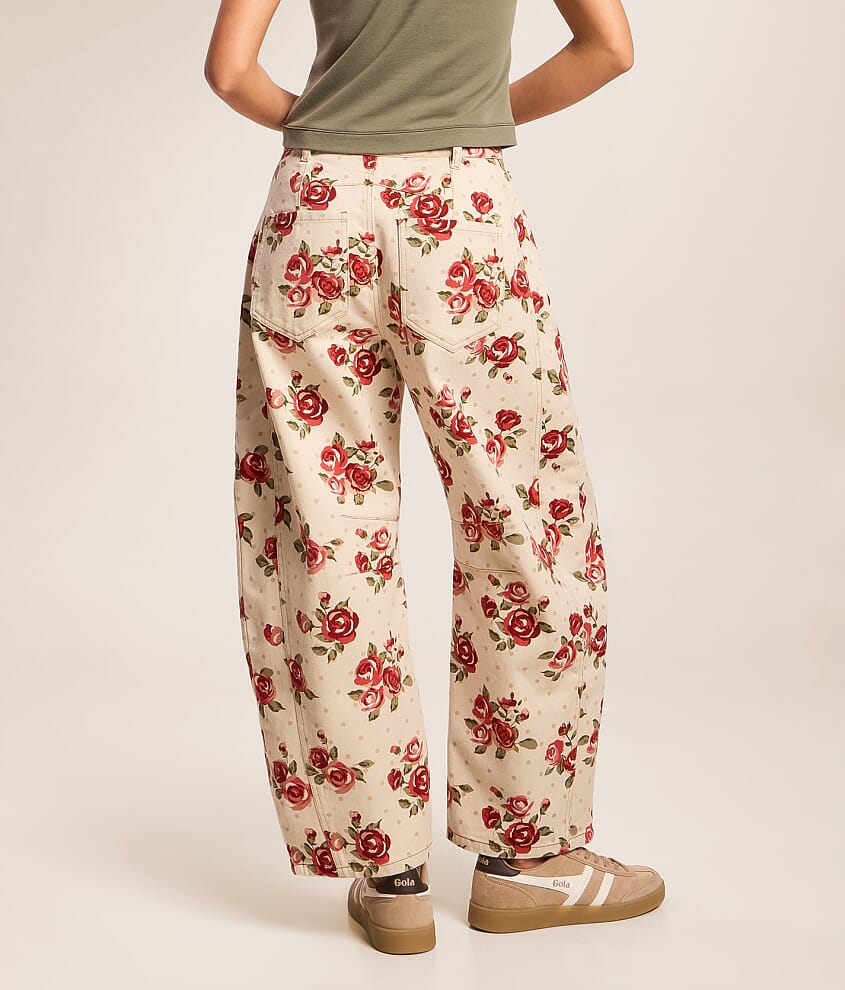 Floral Barrel Pant - thumbnail 4