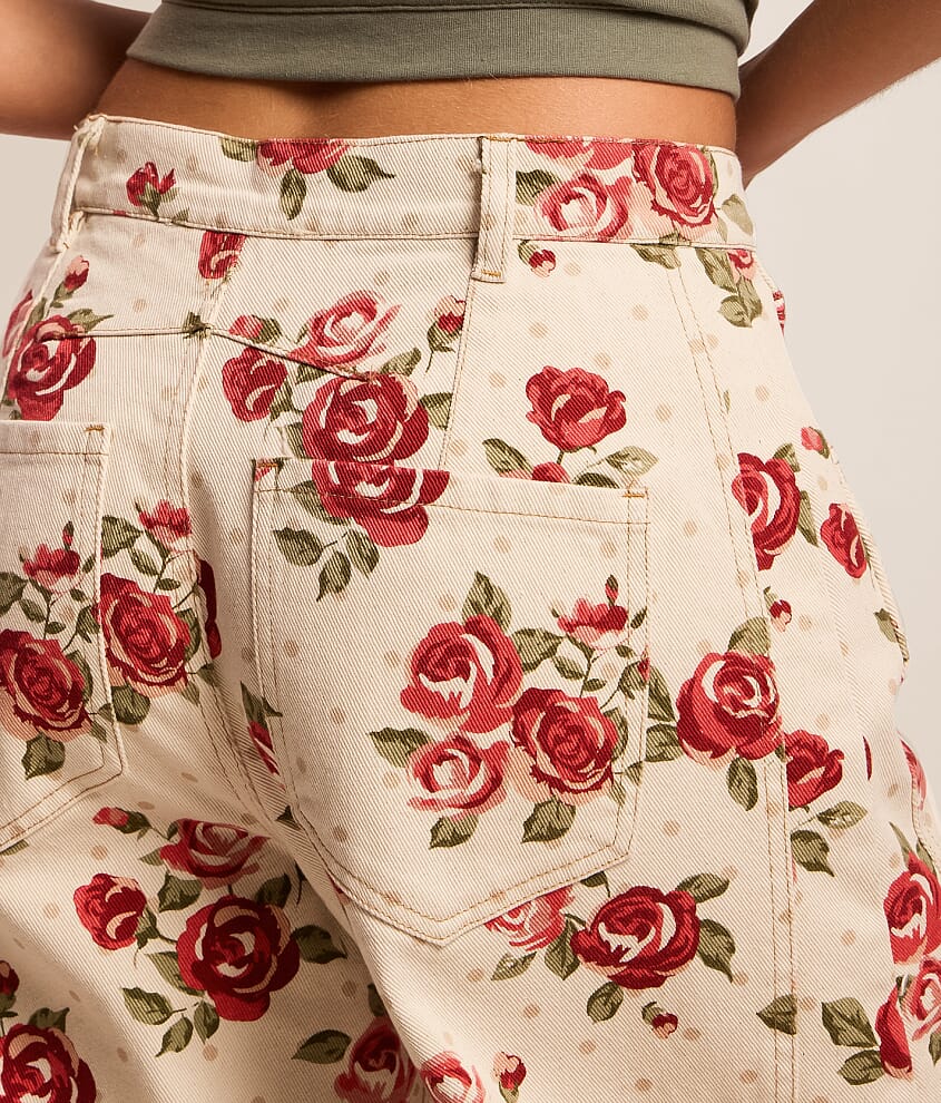 Floral Barrel Pant