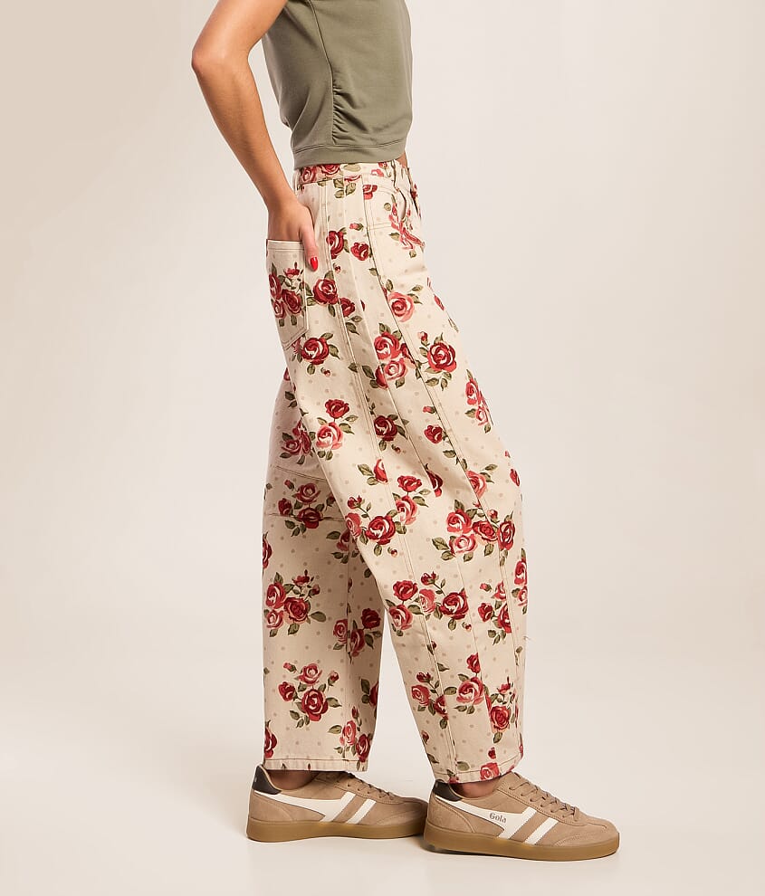 Floral Barrel Pant - thumbnail 3