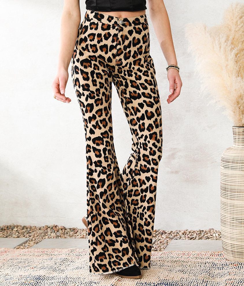 Flare on sale cheetah pants