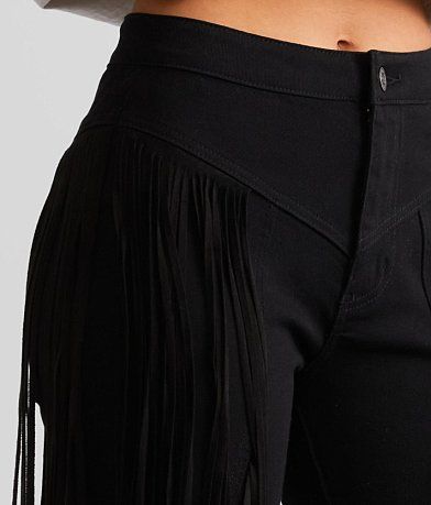 Sterling &amp; Stitch High Rise Fringe Flare Stretch Pant MISC_DETAIL_1