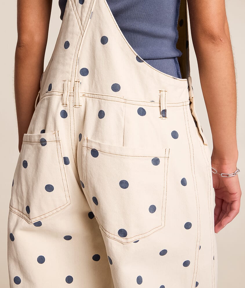 Polka Dot Barrel Overalls