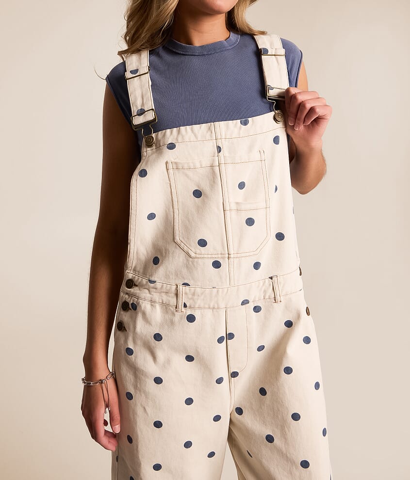 Polka Dot Barrel Overalls