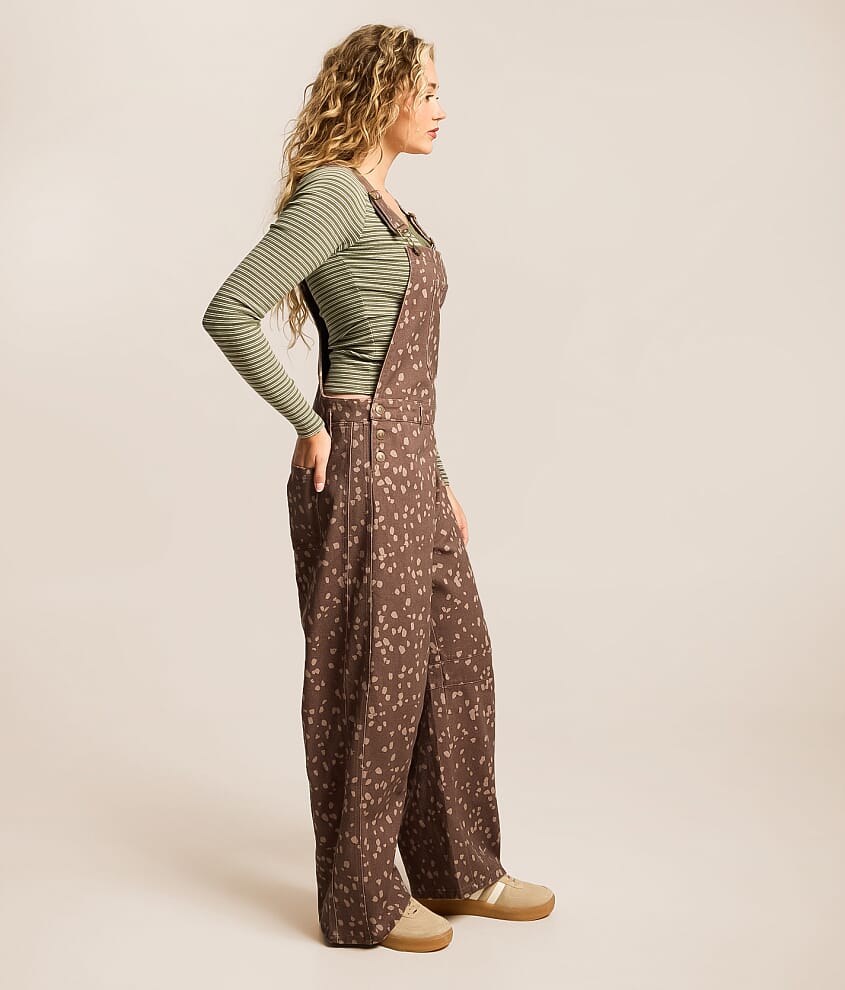 Polka Dot Barrel Overall