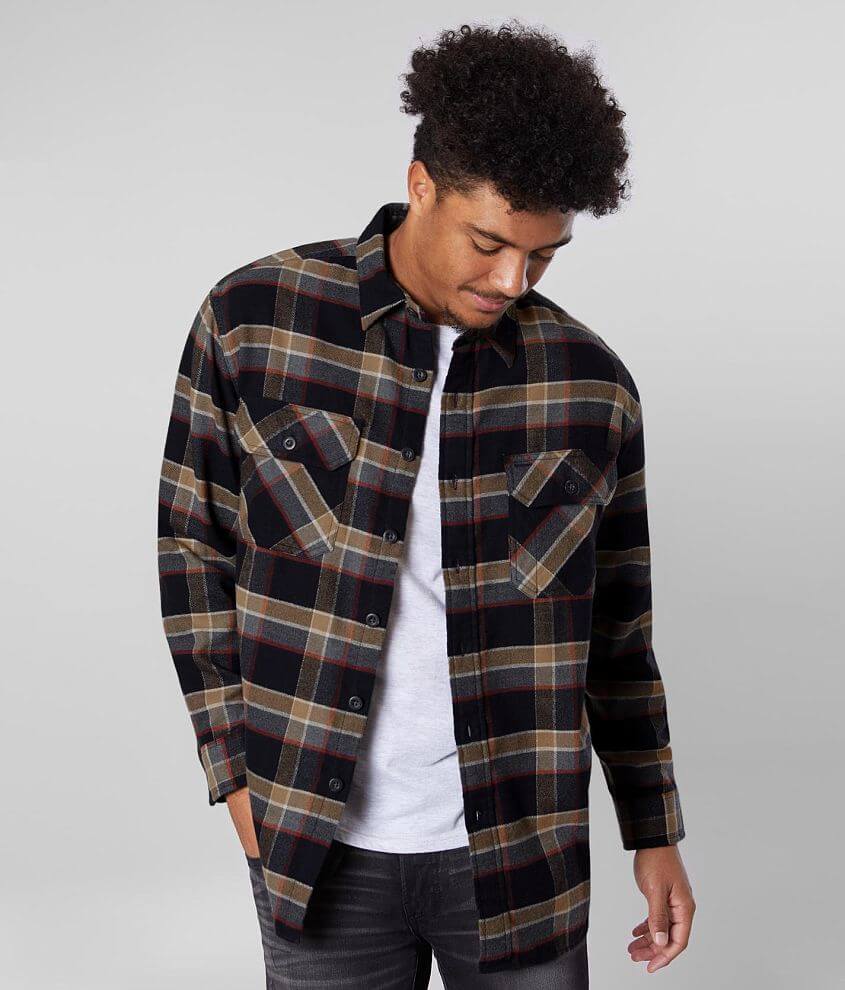 Pendleton Burnside Flannel Shirt - Men's Shirts in Black Grey Red