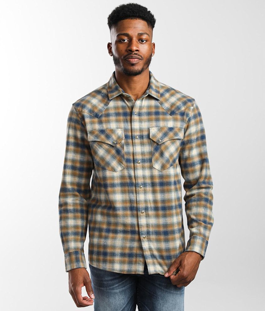 Pendleton Wyatt Plaid Shirt - Men's Shirts in Moonlit Ocean Green Plaid ...