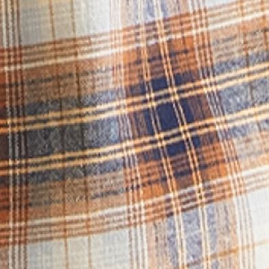 Ochre Navy Gold Plaid