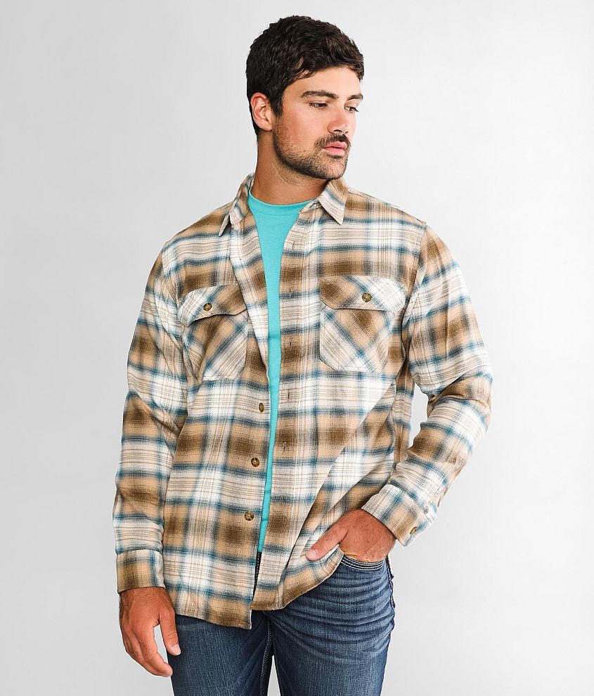 Pendleton Men's Burnside Flannel Shirt - Royal/White Plaid