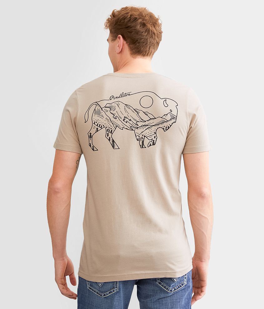 Pendleton Bison Landscape T-Shirt front view