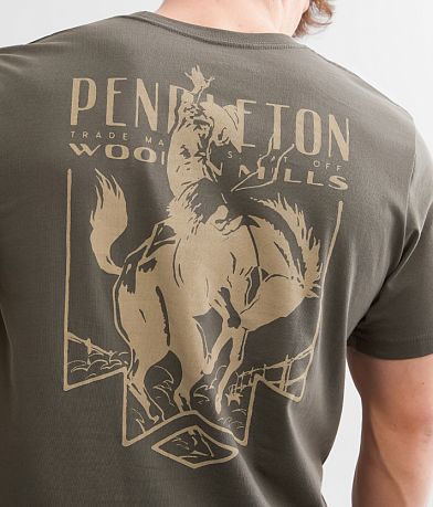 Pendleton Bucking Bronco T-Shirt - Men's T-Shirts in Army | Buckle
