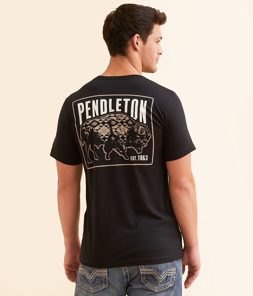 Pendleton Bison Stamp T-Shirt front view