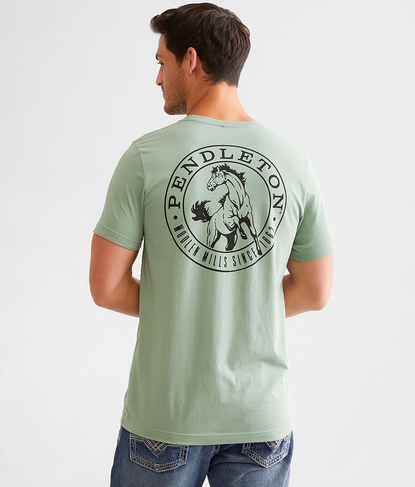 Pendleton Stallion T-Shirt - Men's T-Shirts in Sage | Buckle