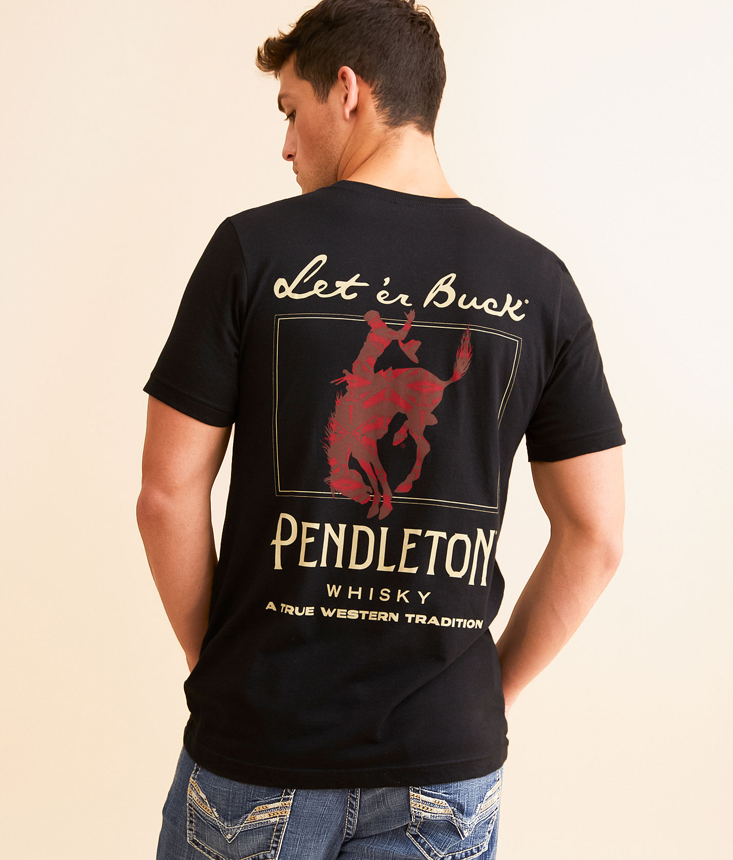 Pendleton Let 'Er Buck® Whisky T-Shirt - Men's T-Shirts in Black | Buckle