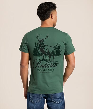 Pendleton Stag Hillside T-Shirt front view