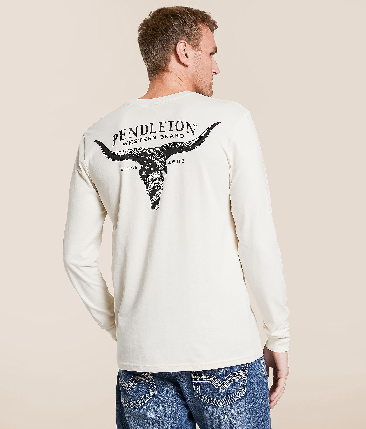 Pendleton American Skull T-Shirt - Men's T-Shirts in Vintage