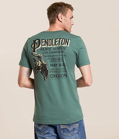 Pendleton Rope & Ride Poster T-Shirt front view