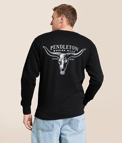 Pendleton Longhorn Skull Pullover front view
