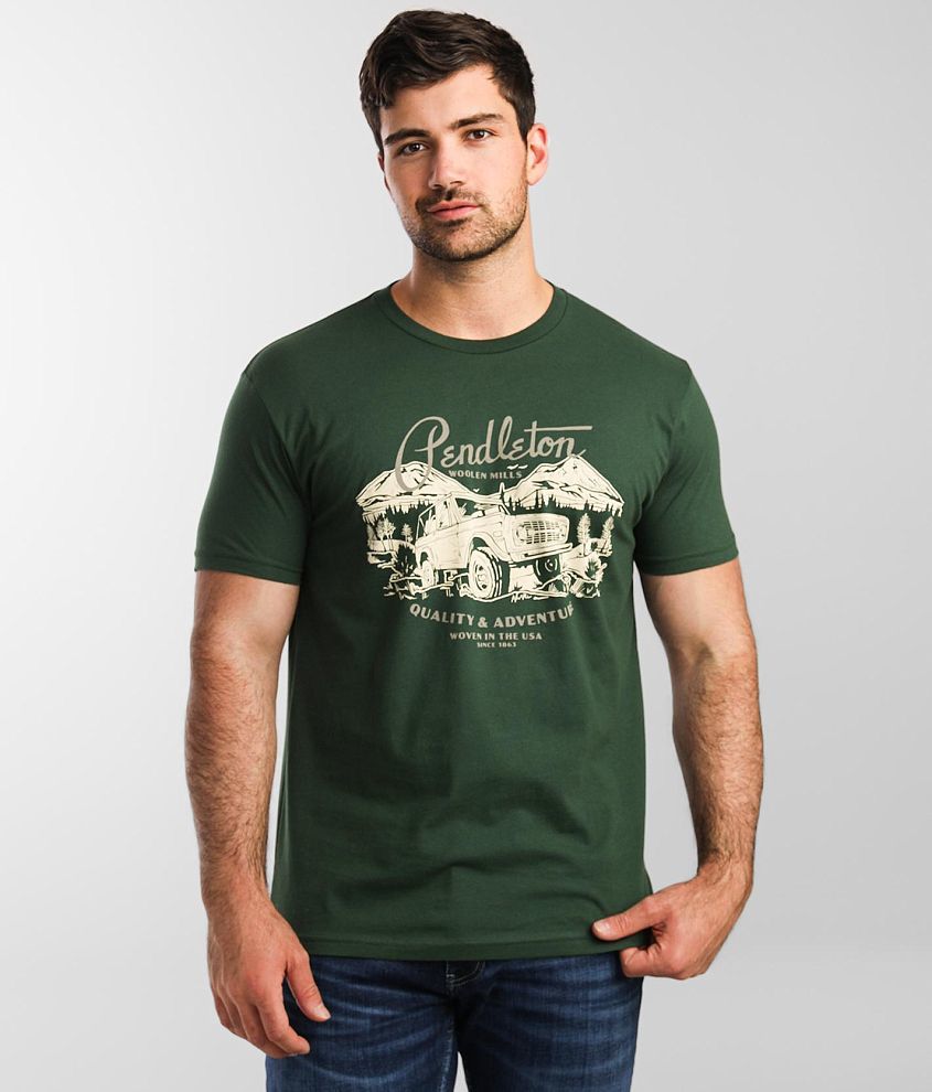 Pendleton Off Road Trails T-Shirt - Men's T-Shirts in Dark Forest | Buckle