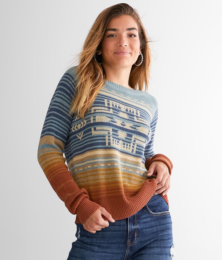 Pendleton Striped Knit Sweater front view