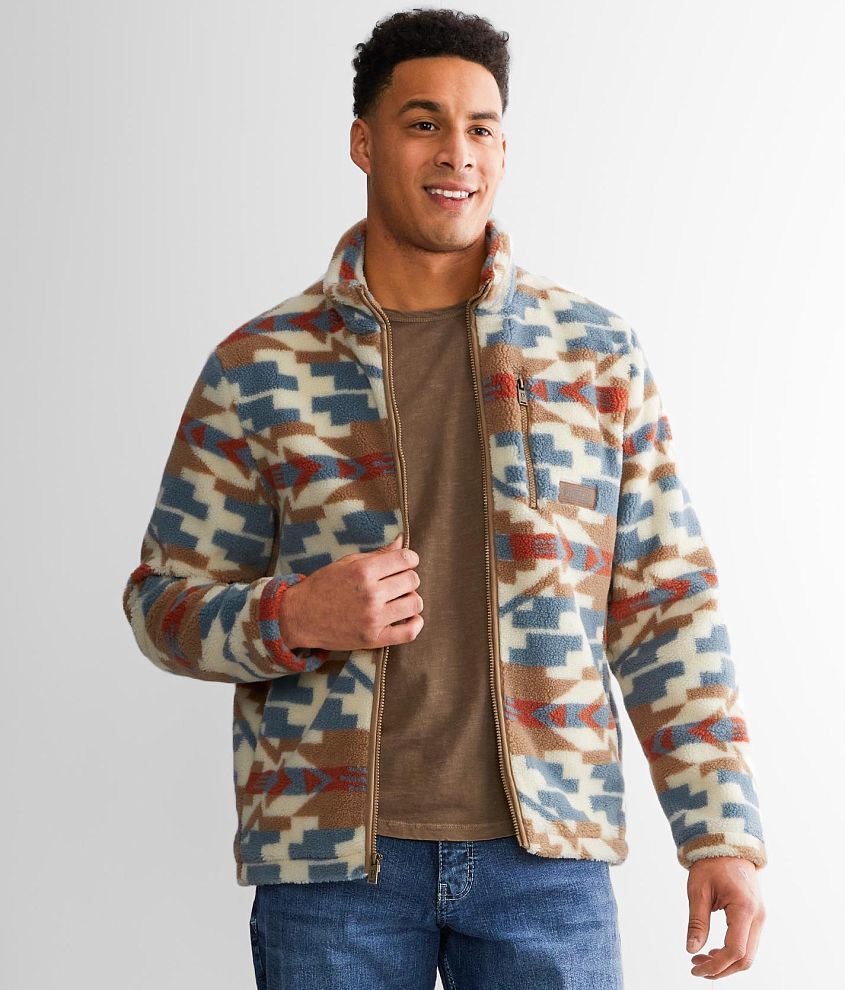 Pendleton Carico Aztec Print Sherpa Jacket front view