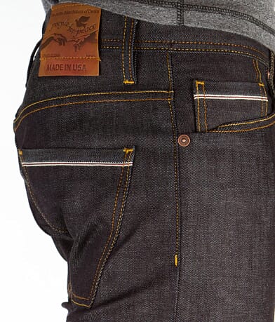 People For Peace Slim Selvage Jean right detail view