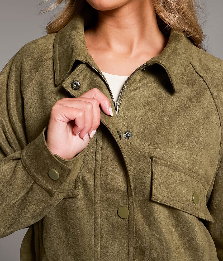 Faux Suede Jacket