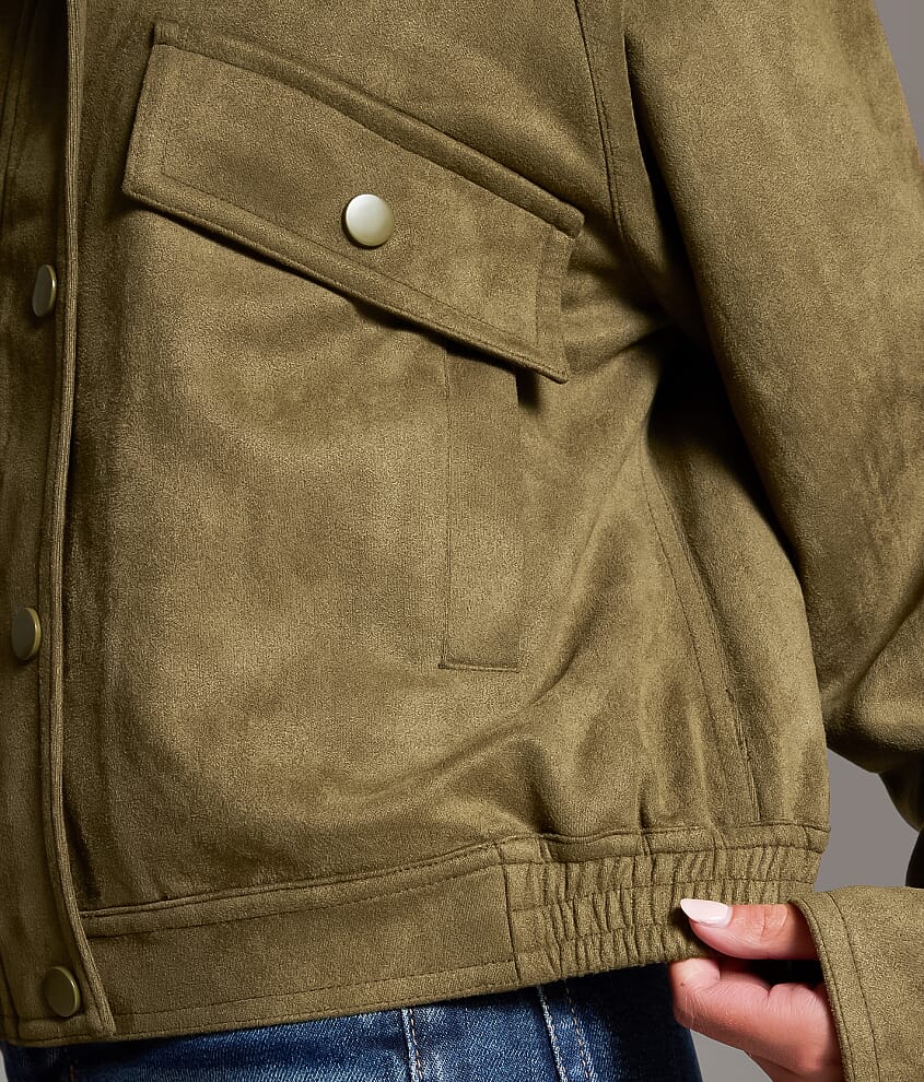 Faux Suede Jacket