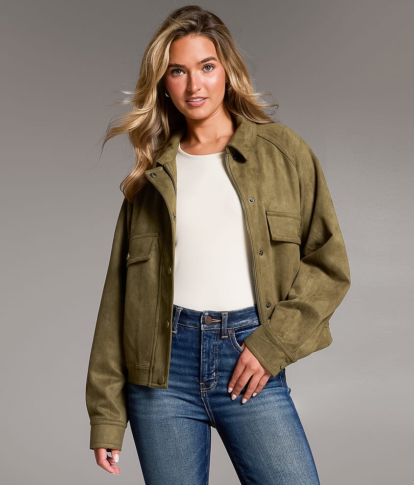 Faux Suede Jacket - thumbnail 2