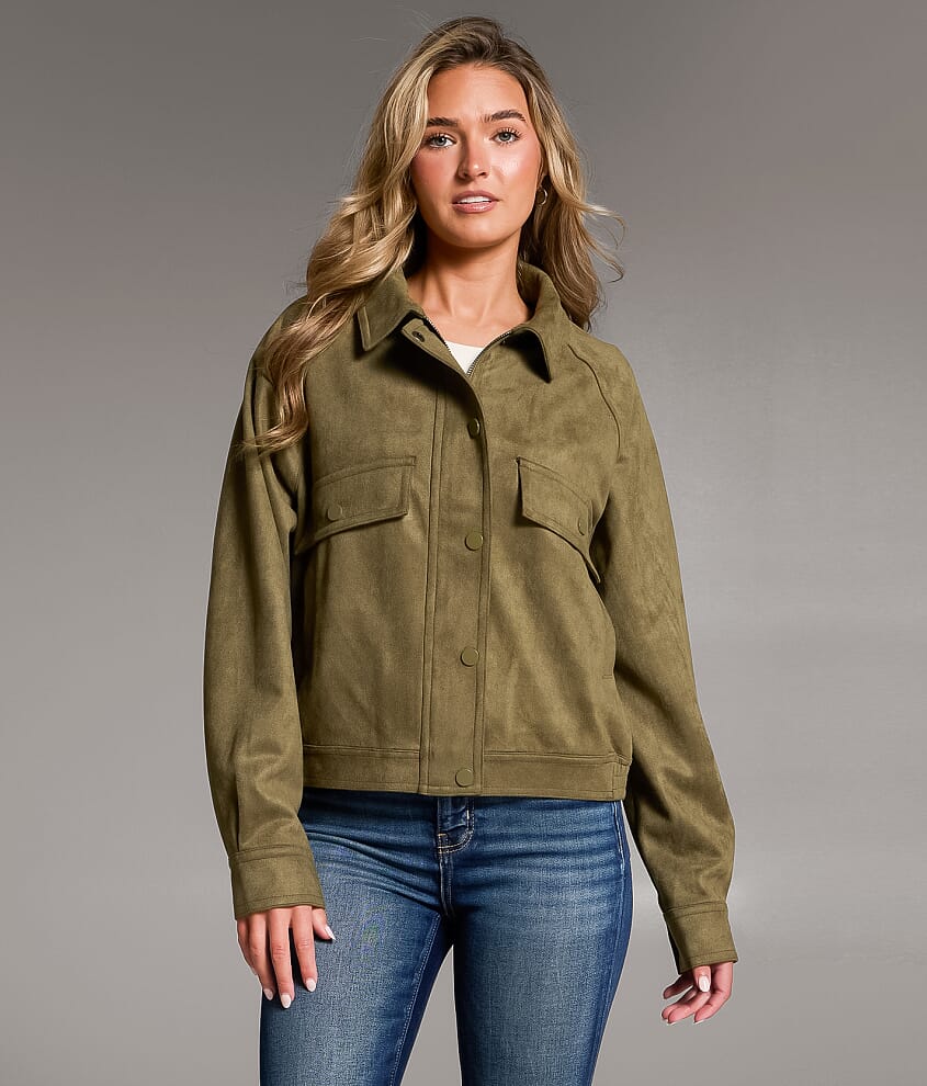 Faux Suede Jacket - thumbnail 3