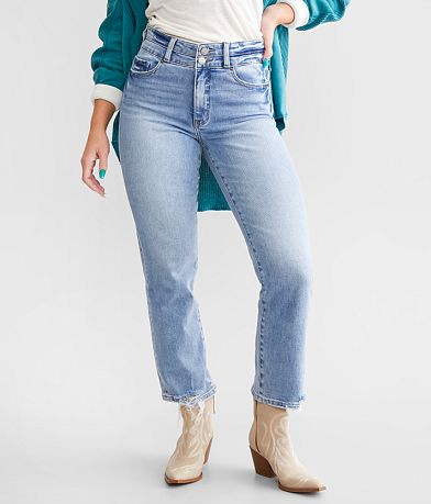 BKE Parker Cropped Straight Stretch Jean front view