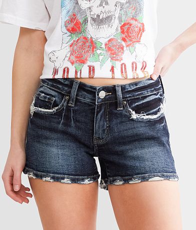 fvwitlyh Scrunch Bbl Shorts Women's Ripped Denim Shorts Mid Rise Distressed  Jean Shorts Stretchy Short Jeans 