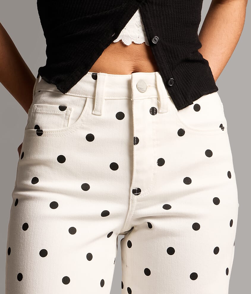 Billie Polka Dot Wide Leg Stretch Jean