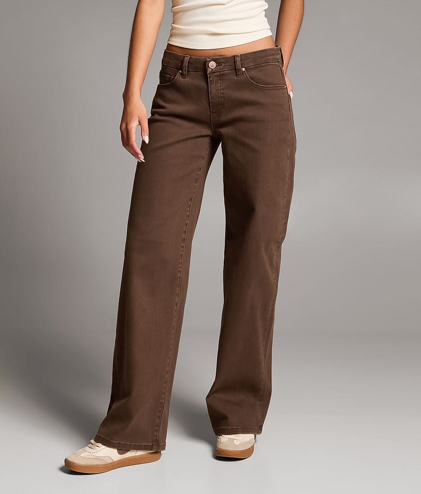 Taylor Low Slung Wide Leg Stretch Jean - thumbnail 2
