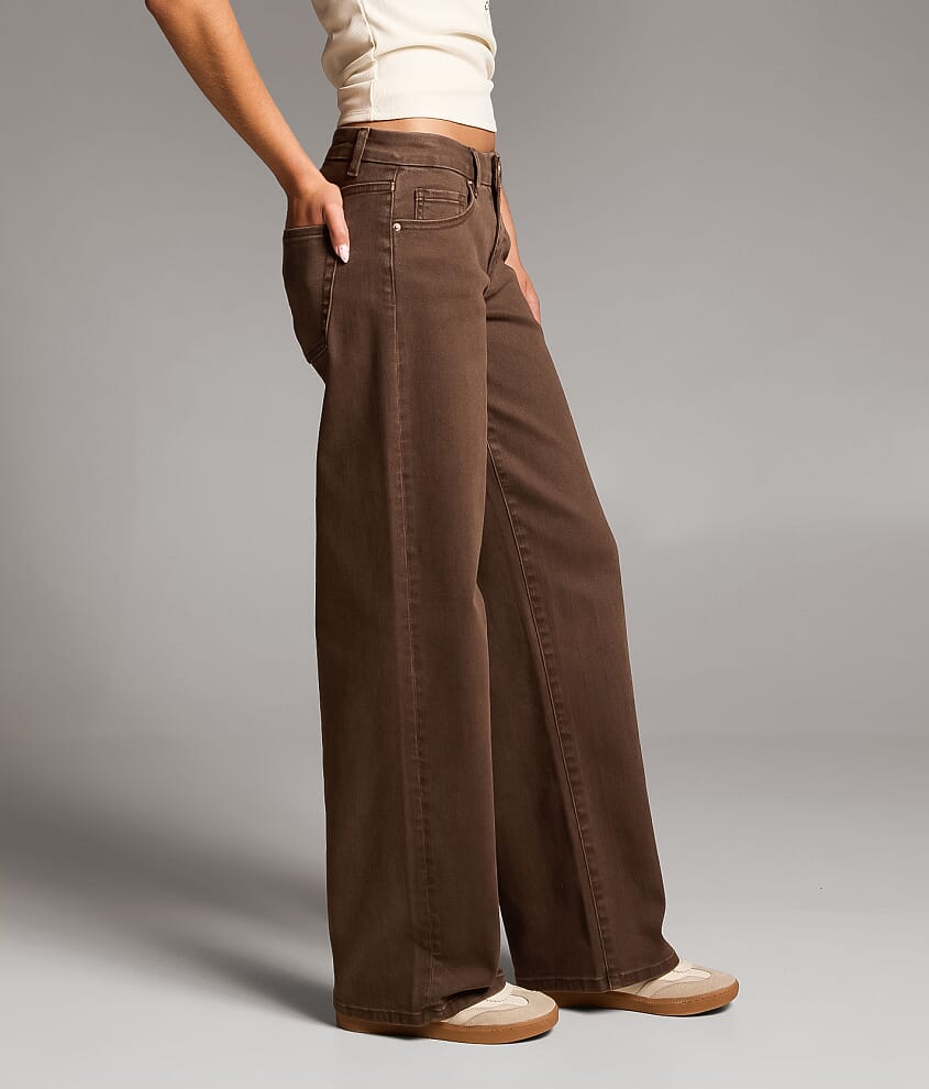 Taylor Low Slung Wide Leg Stretch Jean - thumbnail 3