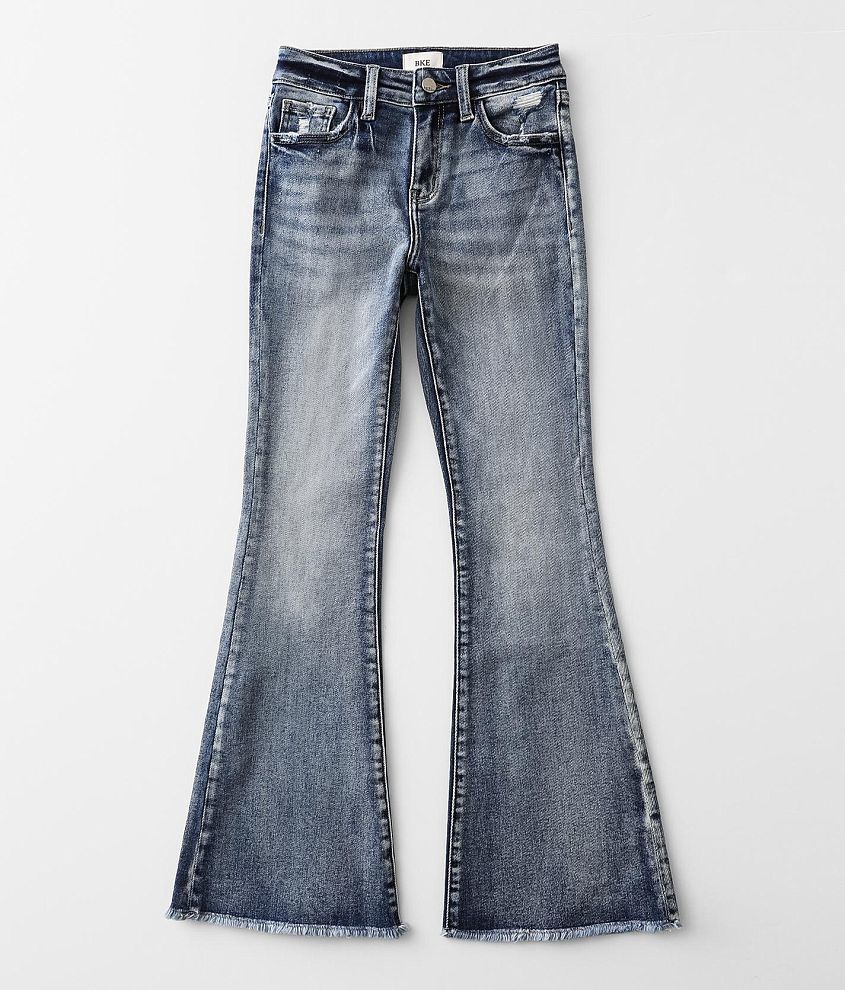 Girls - BKE High Rise Flare Stretch Jean front view