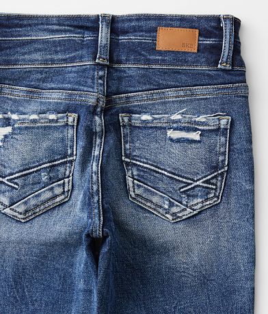 BKE Girls - Mid-Rise Boot Stretch Jean back pocket view