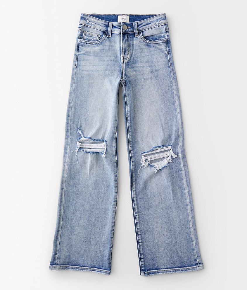 Girls - BKE Mini Billie Wide Leg Stretch Jean front view