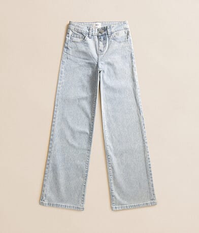 Girls - Mini Billie Pinstripe Wide Leg Stretch Jean