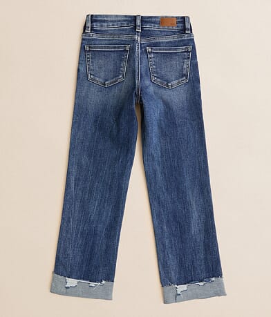 Girls - Mini Andi Cropped Straight Stretch Cuffed Jean thumbnail 2