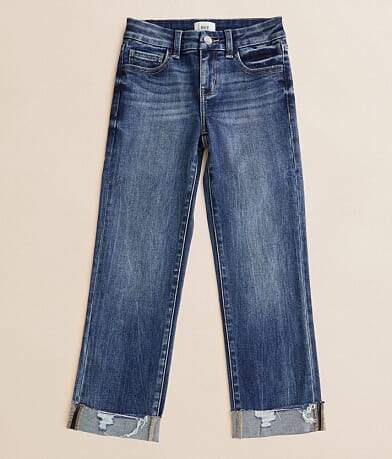 BKE Girls - Mini Andi Cropped Straight Stretch Cuffed Jean front view