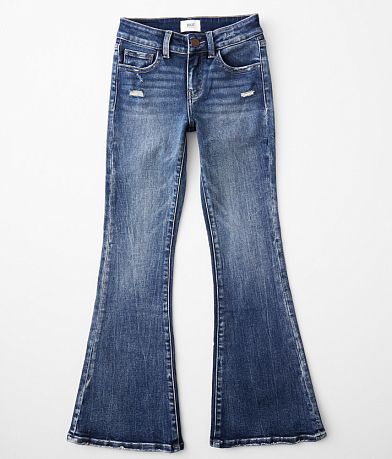 BKE Girls - Mid-Rise Flare Stretch Jean front view