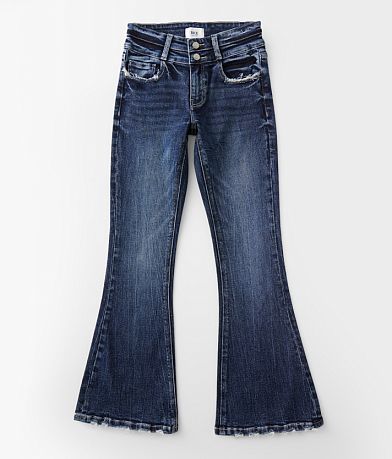 BKE Girls - Mid-Rise Flare Stretch Jean front view