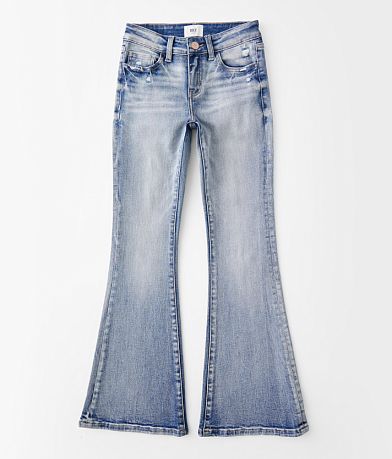 BKE Girls - Mid-Rise Flare Stretch Jean front view