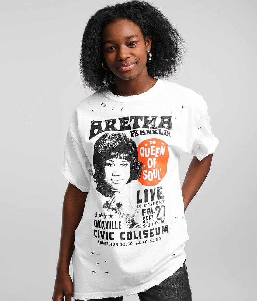 Shop Graphic Tees Aretha Franklin Tee AR0009-181OFW white