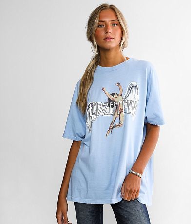 Led Zeppelin Swan Song Band T-Shirt full right side view