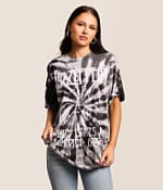 PHILCOS Led Zeppelin Tie Dye Oversized Band T-Shirt - Women's